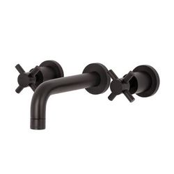 Kingston Brass KS8125DX Concord 2-Handle Wall Mount Bathroom Faucet, Oil Rubbed Bronze - Kingston Brass KS8125DX