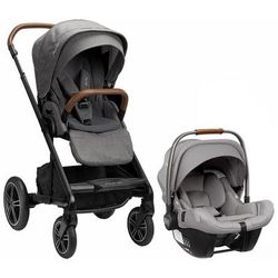 Nuna MIXX Next + PIPA Lite LX Travel System Bundle - Granite/Frost