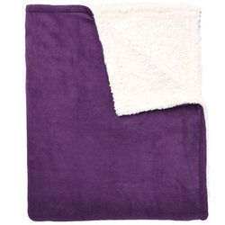 BH Studio Sherpa Microfleece Blanket by BH Studio in Purple (Size TWIN)