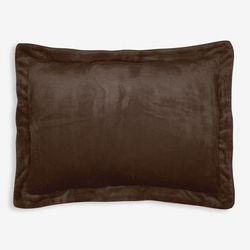 BH Studio Microfleece Sham by BH Studio in Chocolate (Size KING) Pillow
