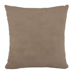 18" Decorative Pillow by Skyline Furniture in Velvet Cocoa