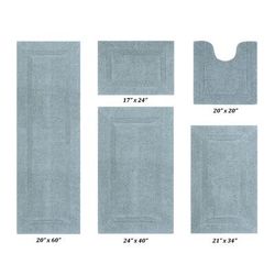 Lux Collectionis 5 Piece Set (17" x 24" | 20" x 20" | 21" x 34" | 24" x 40" | 20" x 60") by Better Trends in Blue