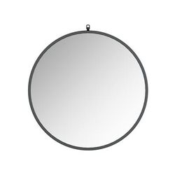 Haylo Black 36 Framed Round mirror with hook - A&E Bath and Shower MF-R-36-BM-2