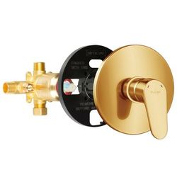 "PULSE ShowerSpas Tru-Temp Pressure Balance 1/2" Rough-In Valve with Brushed Gold Trim Kit - PULSE ShowerSpas 3001-RIV-PB-BG"