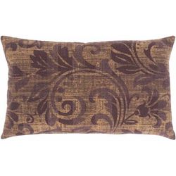Currambine 16"L x 24"W Traditional Cotton Tan/Light Brown/Mauve Lumbar Pillow - Boutique Rugs
