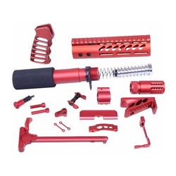 Guntec USA AR-15 Ultimate Pistol Kit Anodized Red ULT-PK-RED