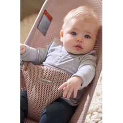 BabyBjrn Bouncer Bliss, Light Gray Frame Mesh Dusty Pink