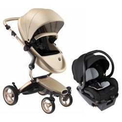 Mima Xari 4G + Maxi Cosi Mico XP Max Travel System Bundle - Gold - Gold / Black / Essential Black