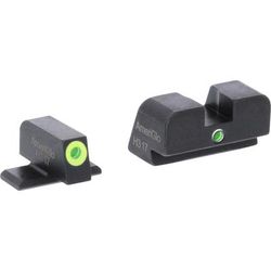AmeriGlo i-Dot Night Sight Set for SIG w/GreenTritium LumiGreen Outline Front/ Green Single Dot Rear SG-301