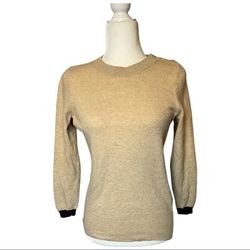 J. Crew Sweaters | J. Crew Wool Blend With Elbow Patch Size S | Color: Brown/Tan | Size: S