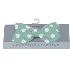 Jade Polka Dot Newcastle Headband - Newcastle Classics 1540