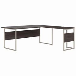 Bush Business Furniture Hybrid 72W x 36D L Shaped Table Desk with Metal Legs in Storm Gray - Bush Business Furniture HYB025SG