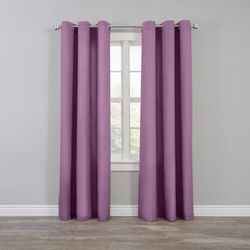 Wide Width BH Studio Microfiber Grommet Panel by BH Studio in Dusty Lavender (Size 50" W 84" L)