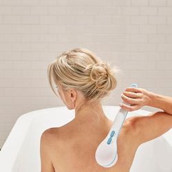 Body Pure Spinning Shower Brush by Relaxus in White Blue