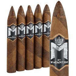 M' by Macanudo Espresso Belicoso Pack of 5 - Pack of 5