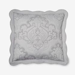 Amelia Euro Sham by BrylaneHome in Grey (Size EURO)