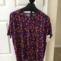 Lularoe Tops | Lularoe Irma | Color: Purple/Black | Size: Xs