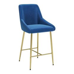 Madelaine Counter Chair Navy - Zuo Modern 109379