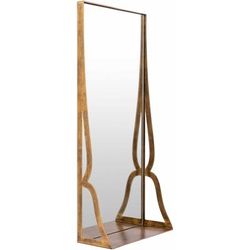 Hayrat 30"H x 14"W x 5"D, 18"H x 7"W x 5"D Modern mirror Gold Accent Mirror - Boutique Rugs