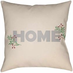 Tubaran 14"L x 22"W Cottage Pillow plush Bone/Cloud Gray/Multi Brown/Smoke/Gray/Ash/Pearl/Ivory Outdoor Throw Pillow - Boutique Rugs