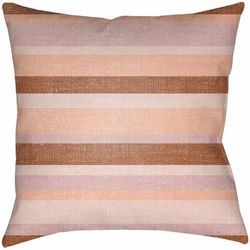 Logwood 18" Square Pillow Moroccan Plush Burnt Orange/Dusty Coral/Mustard/Peach/Rust/Wheat/Brick Red/Rust Outdoor Lumbar Pillow - Boutique Rugs