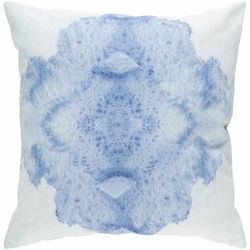 Prieska 18" Square Modern Pillow plush Faded Indigo/Thatch Blue/Steel Blue/Slate/Smoke/Off White/Light Silver/Light Purple/Metallic Silver/Slate Blue Outdoor Throw Pillow - Boutique Rugs
