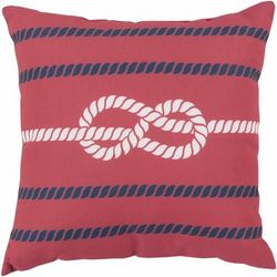 Alibunan 20" Square Coastal Pillow plush Blush/Navy/Red Outdoor Throw Pillow - Boutique Rugs