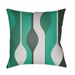 Lantapan 18" Square Modern Pillow plush Dark Green/Dusty Sage/Emerald/Grass Green/Off White/Green/Light Green/Lime Green Outdoor Throw Pillow - Boutique Rugs
