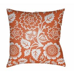 Content 20" Square Modern Pillow plush Off White/Orange Outdoor Throw Pillow - Boutique Rugs