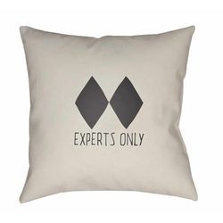 Kangal 20" Square Modern Pillow plush Arctic Stone/Eggplant/Driftwood/Smoke/Gray/Ash/Ivory/Light Silver/Metallic Silver Outdoor Throw Pillow - Boutique Rugs