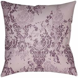 Ilangay 18" Square Cottage Pillow plush Dark Plum/Lilac/Mauve Outdoor Throw Pillow - Boutique Rugs