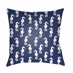 Sibucao 18" Square Coastal Pillow plush Seashell/Royal Denim/Slate/Gray/Smoke/Marine Blue/Light Silver/Beetle Blue Outdoor Throw Pillow - Boutique Rugs