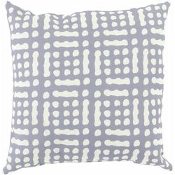 Kayseri 18" Square Modern Pillow plush Charcoal/Ivory Outdoor Throw Pillow - Boutique Rugs