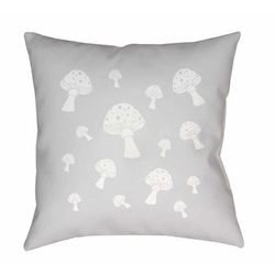 Arayat 20" Square Modern Pillow plush Silverton/Light Gray/Medium Gray/Nickel/Dusty Sage/Off White/Pale Slate/Light Silver/Silver/Metallic Silver/Silver Gray Outdoor Throw Pillow - Boutique Rugs