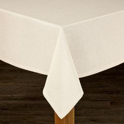 Wide Width DANUBE TABLECLOTHS by LINTEX LINENS in Tan (Size 60" W 84" L)