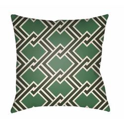 Bantay 18" Square Modern Pillow Moroccan Plush Blue Multi/Off White/Smoke/Nutmeg/Steel/Pearl/Lunar Green/Onyx Outdoor Throw Pillow - Boutique Rugs
