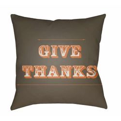 Dimiao 18" Square Modern Pillow plush Multi Brown/White Tonal/Terracotta/Dark Gray/Thatch Blue/Lunar Green/Light Silver/Chocolate Brown/Medium Gray Outdoor Throw Pillow - Boutique Rugs