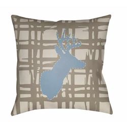 Cobbla 18" Square Cottage Pillow plush Off White/Nutmeg/Driftwood/Pewter/Gray/Light Gray/Ash/Metallic Silver/Sage Outdoor Throw Pillow - Boutique Rugs