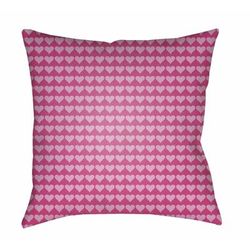 Botao 22" Square Modern Pillow plush Fuchsia/Lavender Outdoor Throw Pillow - Boutique Rugs
