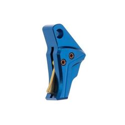 Tyrant CNC Glock Gen3-4 Compatible Pistol Trigger Blue-Gold - Screw/ Safety TD-GTRIG-3-4-Blue-Gold
