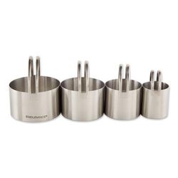 Round Stainless Steel Biscuit Cutters, Set 4 by RSVP International in Gray