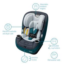Maxi-Cosi Pria All-in-One Convertible Car Seat - Alpine Jade (PureCosi)