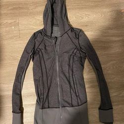 Lululemon Athletica Tops | Lulu Lemon Zip Up | Color: Gray | Size: 4