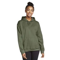 Gildan SF500 Adult Softstyle Fleece Pullover Hooded Sweatshirt in Military Green size Medium