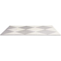 Skip Hop Playspot Geo Interlocking Foam Tiles - Grey / Cream