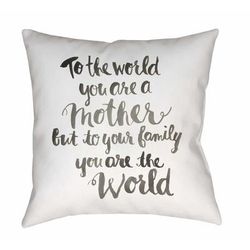 Amin 18" Square Modern Pillow plush Off White/Dark Gray/Medium Gray/Gray/Neutral/Light Silver/Pale Slate Outdoor Throw Pillow - Boutique Rugs
