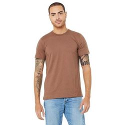 Bella + Canvas 3001C Jersey T-Shirt in Chestnut size Large | Ringspun Cotton 3001, B3001, BC3001
