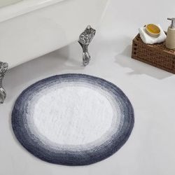 Torrent Bath Mat Rug, 30" X 30" by Better Trends in Gray