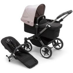 Bugaboo Donkey 5 Mono Complete Single-to-Double Stroller Bundle - Graphite / Midnight Black / Misty