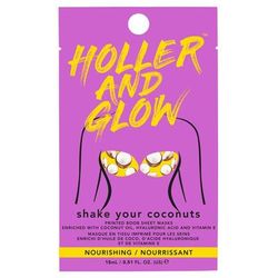 Holler and Glow Shake Your Coconuts Printed Boob Sheet Mask - 0.51 fl oz